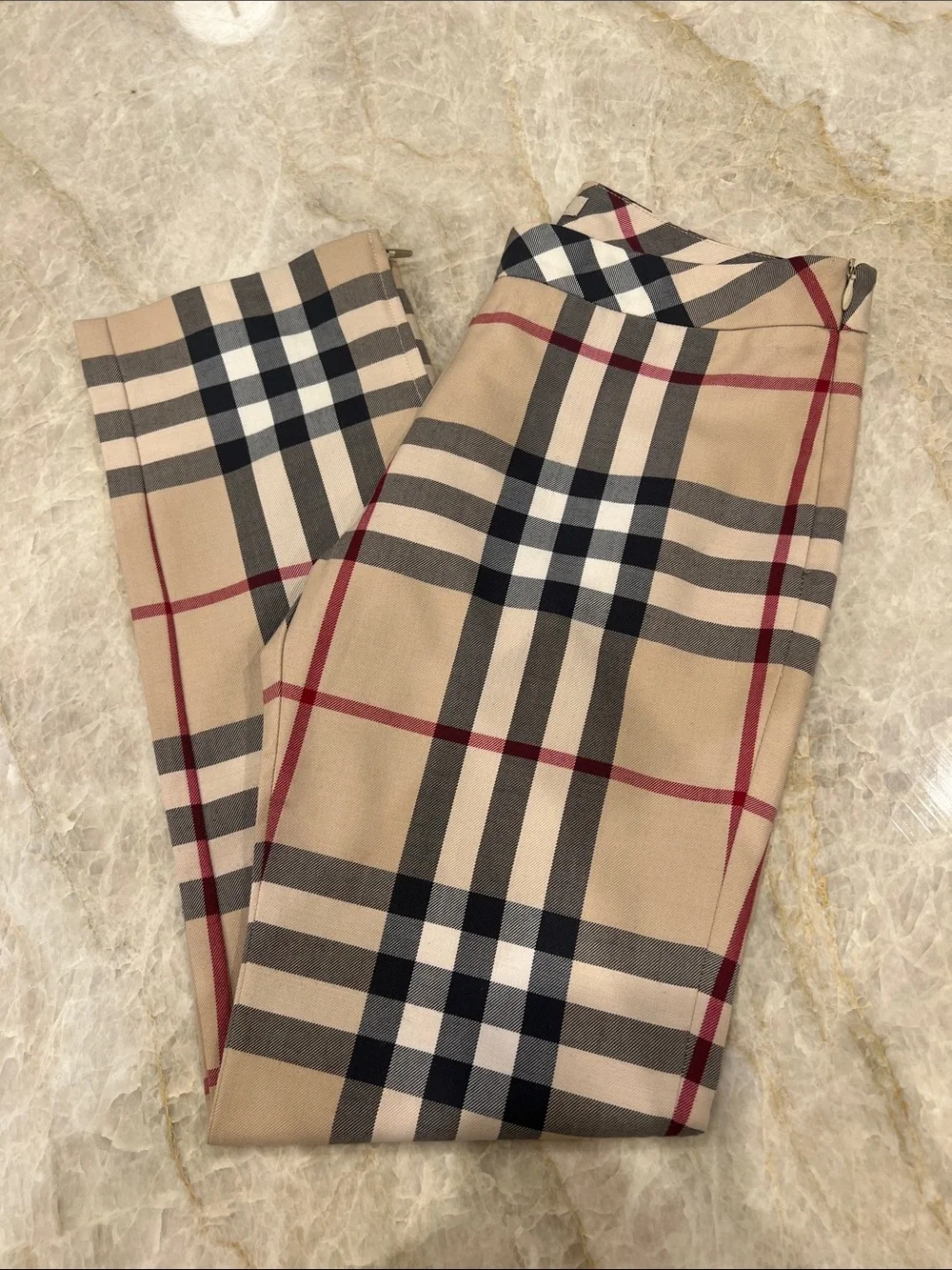 Burberry Signature Check Lined Pant - Size 12Y
